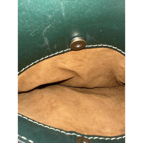 Patricia Nash Venezia Heritage Crossbody Purse Leather Bag Green 9.5" X 8.5" - Picture 9 of 9